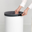 Laundry Bin 60 Litre - White with Grey Lid