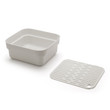 Washing Up Bowl with Drying Tray Light Grey