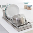 Compact Dish Drying Rack - Mid Grey