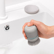 Soap Dispensing Dish Brush Mid Grey