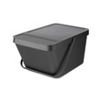 Sort & Go Stackable Waste Bin 20L - Grey