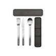 Make & Take Cutlery Set 3 pcs Dark Grey
