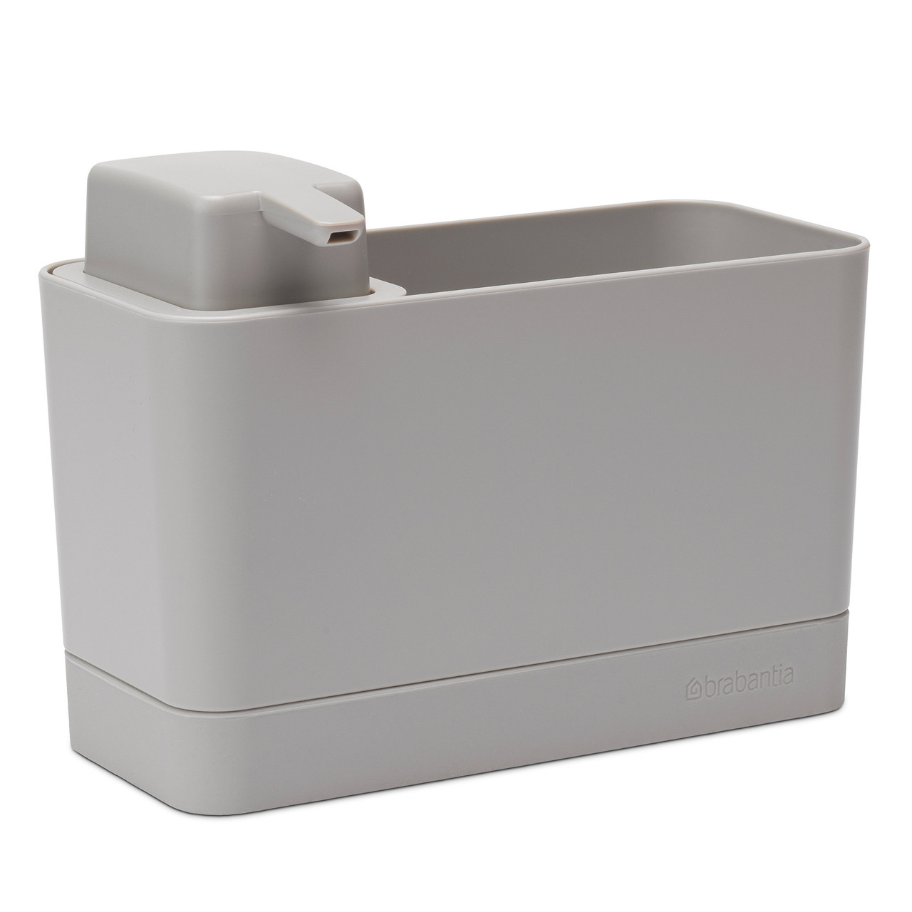 Sink Organiser Set, Sink Organiser and Soap Dispenser Mid Grey
