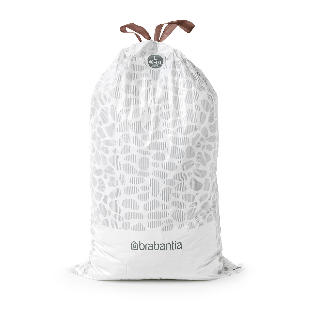 Brabantia Waste Bags Dispenser Pack L, 30 pcs, 40-45 Litre/Size L, White,  Count