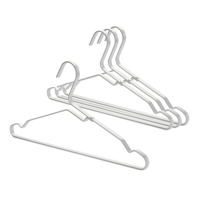 Aluminium Clothes Hanger Set of 4 - Silver Aluminium Clothes Hanger Set of 4 - Silver