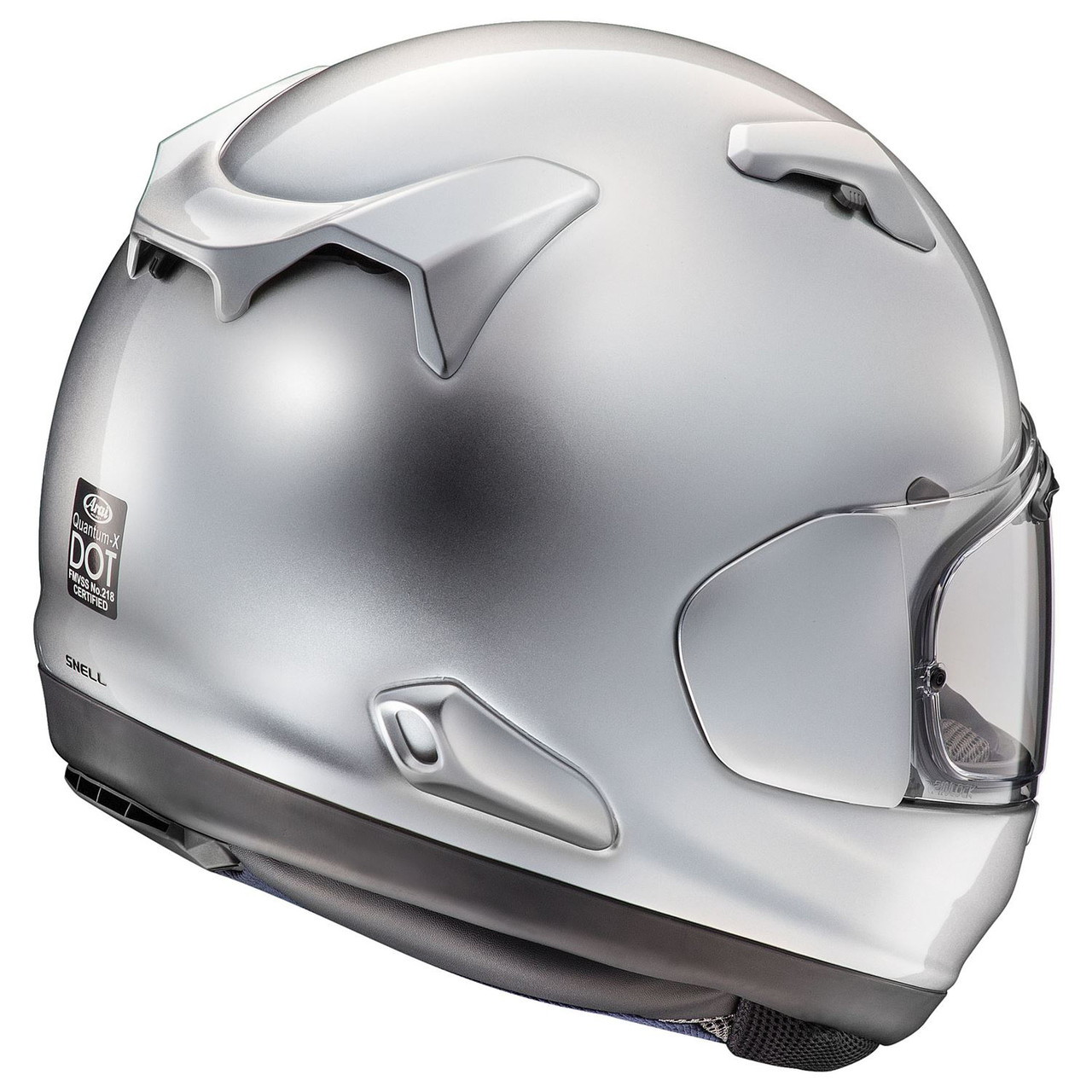 Arai Quantum-X Solid Helmet - Aluminum Silver - X-Large (BLEMISHED) Arai Quantum-X Solid Helmet - Aluminum Silver - X-Large (BLEMISHED)