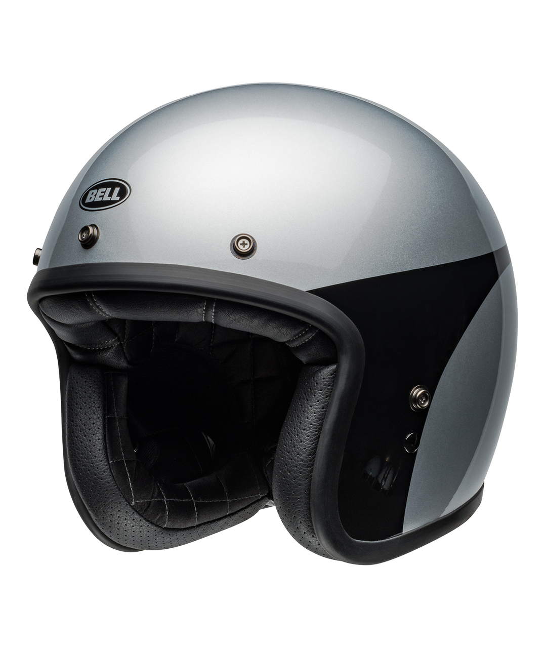 Bell Custom 500 Chassis Gloss Silver/Black - Small (CLOSEOUT)