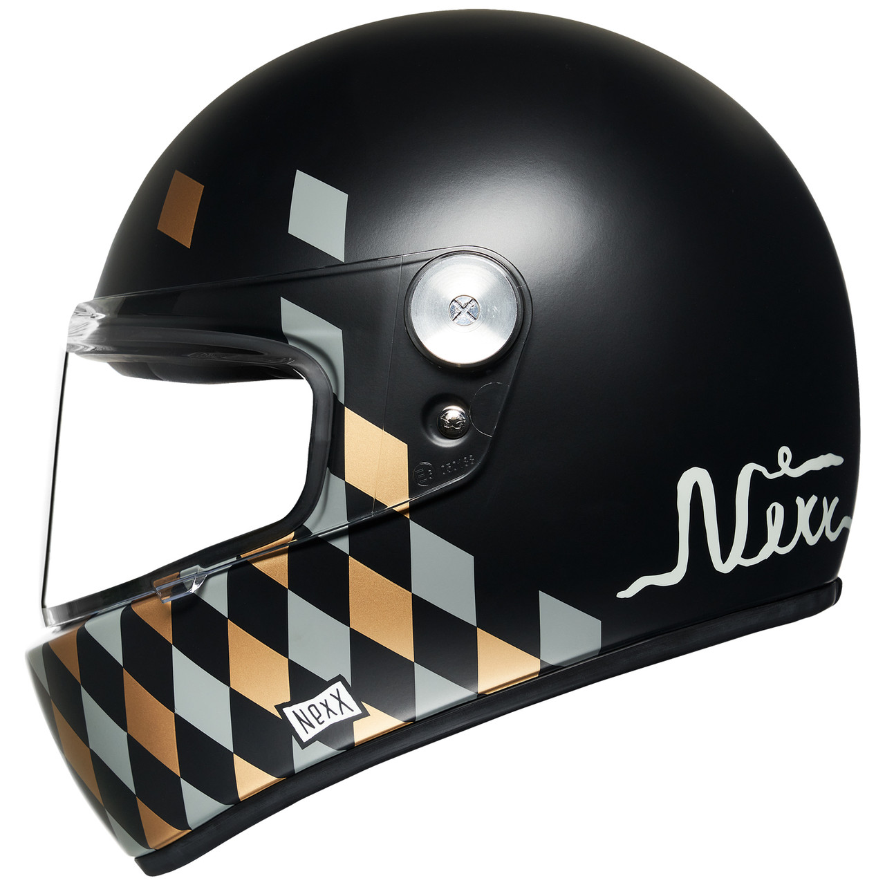 NEXX X.G100R Helmet Checkmate Black Matte (CLOSEOUT)
