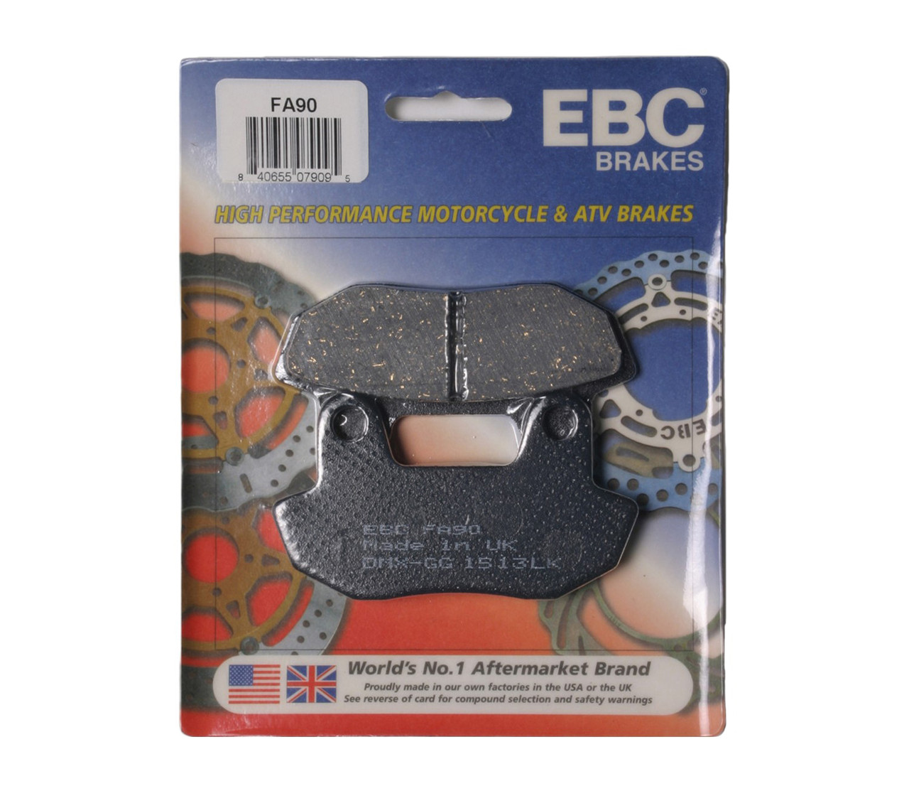 EBC Organic Front Brake Pads - FA90 - Honda CB450/650/750 CM450