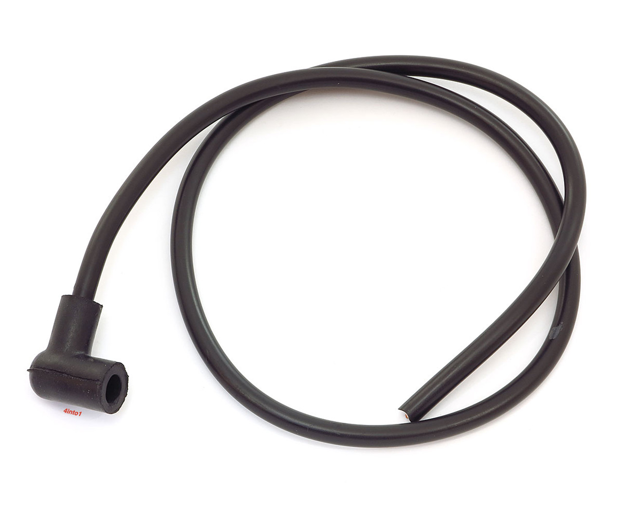 Black Spark Plug Wire With Cap