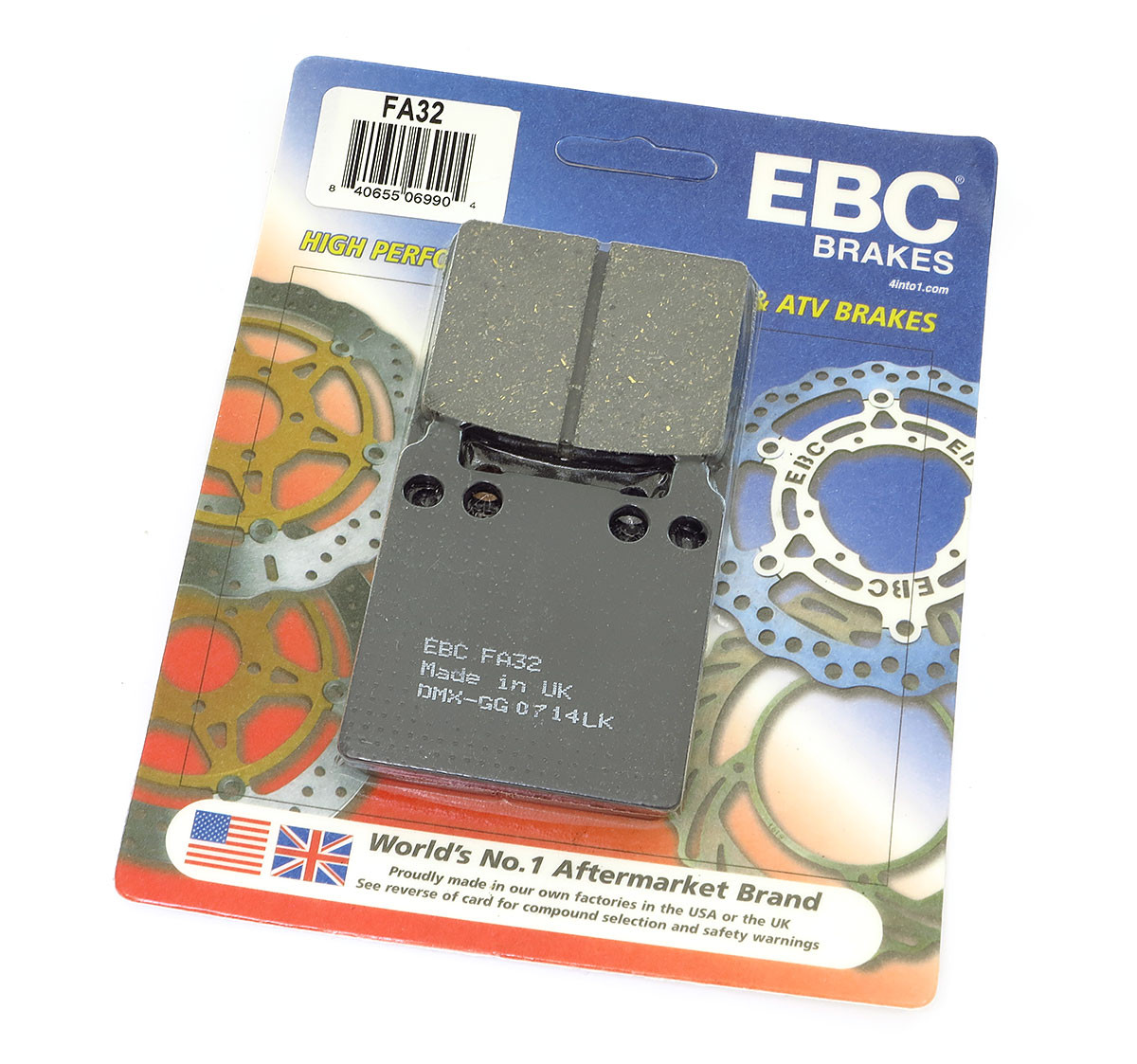 EBC Organic Rear Brake Pads - FA32 - Honda CB750F GL1000