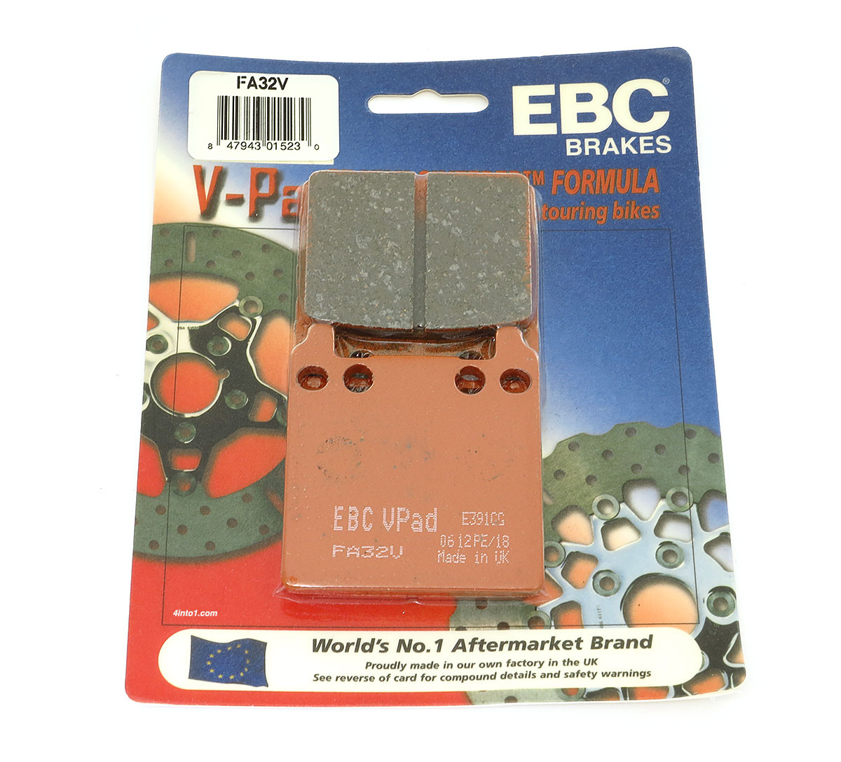 EBC Organic Rear Brake Pads - FA32 - Honda CB750F GL1000