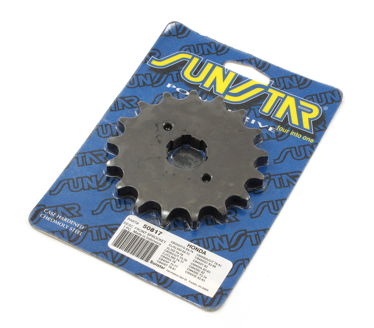 Sunstar Front Sprocket - 530 - 17T - Honda CB/CL/SL/XL350 CB/CJ/CL360  CB/CM400 CB/CL/CM450 CB500T