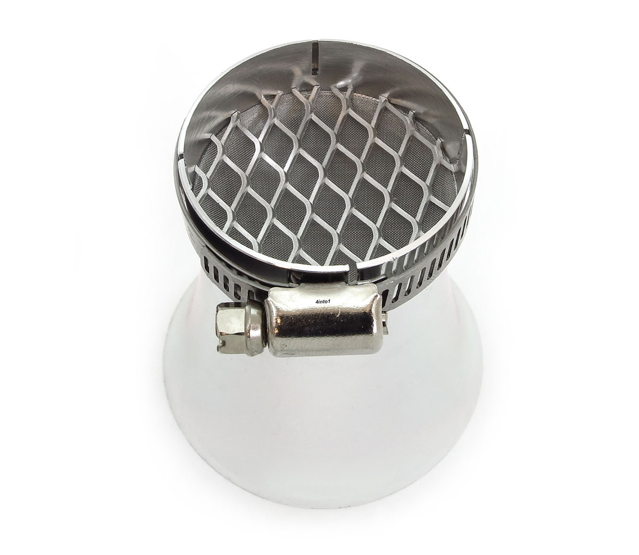 Set of 4 Silver Velocity Stacks - 39mm - Honda CB500/550/750