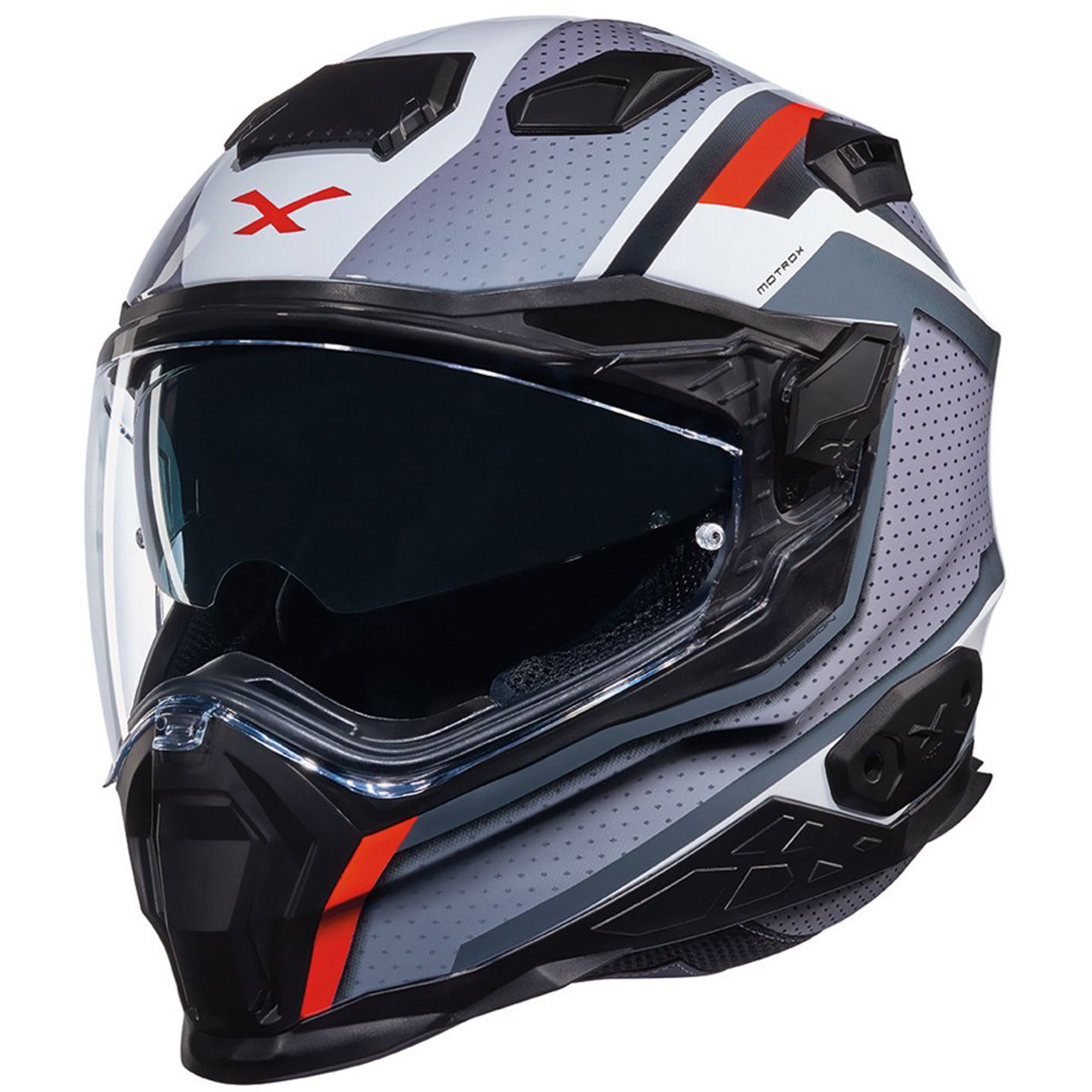 Nexx XWST 2 Helmet - Motrox Grey / White / Red