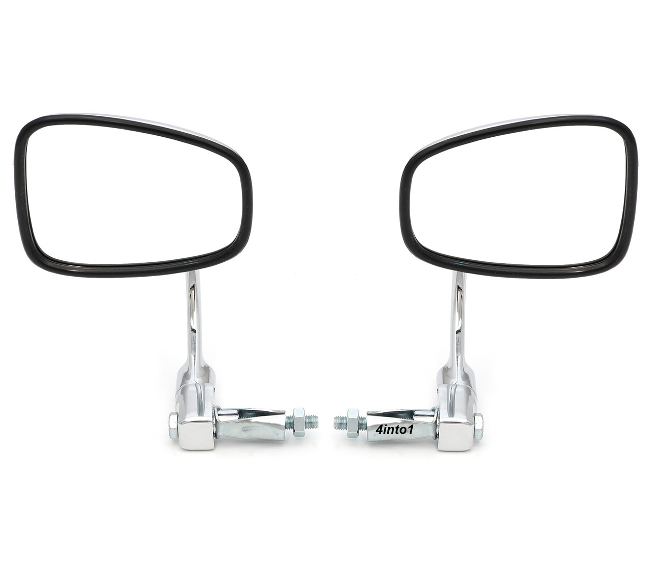 Chrome Cafe Bar End Mirror Set