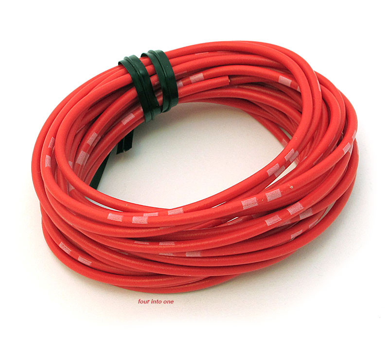 OEM Colored Electrical Wire 13' Roll Red