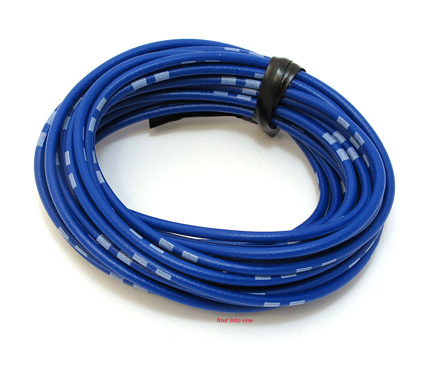 OEM Colored Electrical Wire 13' Roll Sky Blue