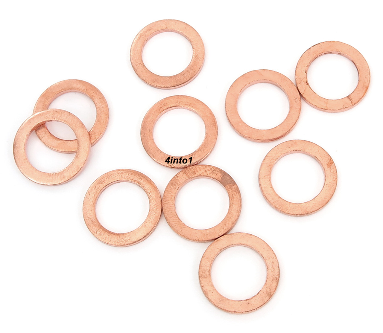 Box of 140 Assorted Solid Metric Copper Washers 6mm 24mm Sump Oil Brakes