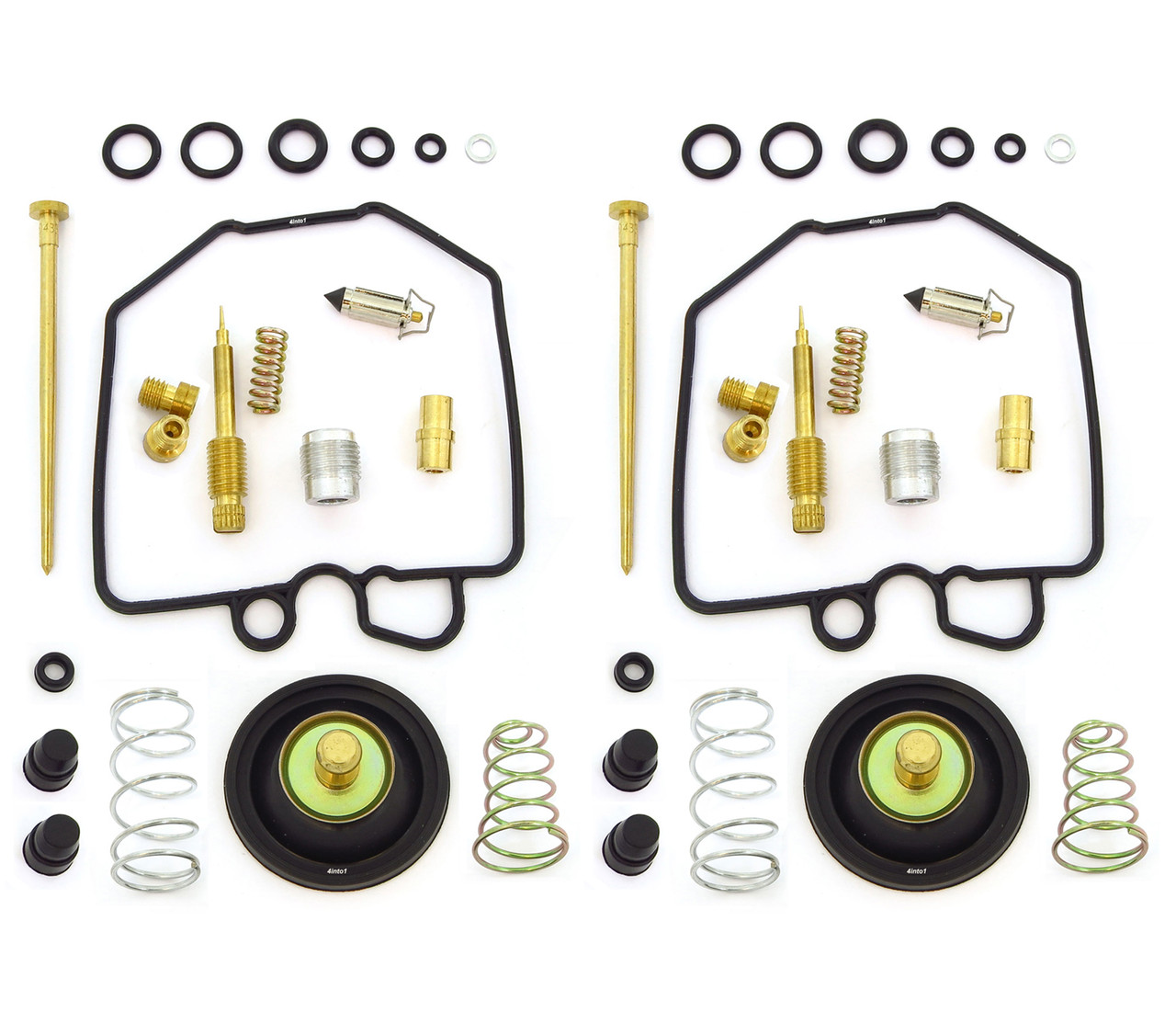 Deluxe Carburetor Rebuild Kit w/ Air Cut Off Valves Honda CB400T