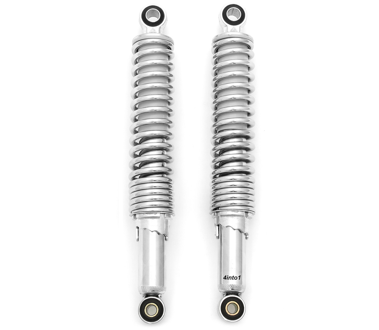 Reproduction Shocks - Chrome - Eye / Eye - 325mm (12 7/8