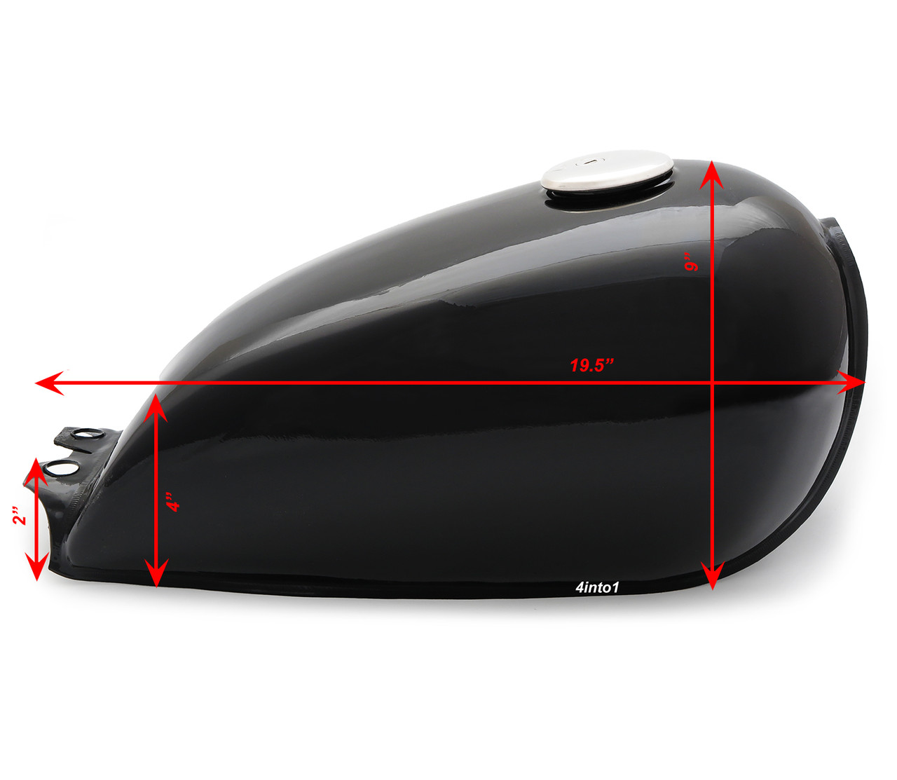 The Pacifica Bobber Gas Tank - Black