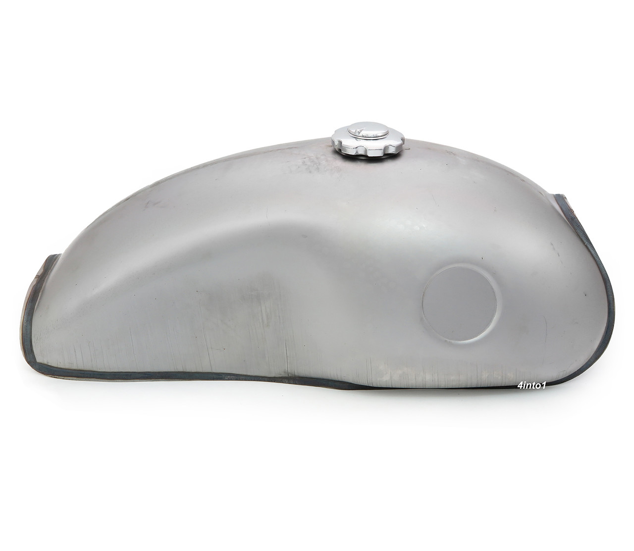 The Mojave Cafe Racer Gas Tank - Raw Steel