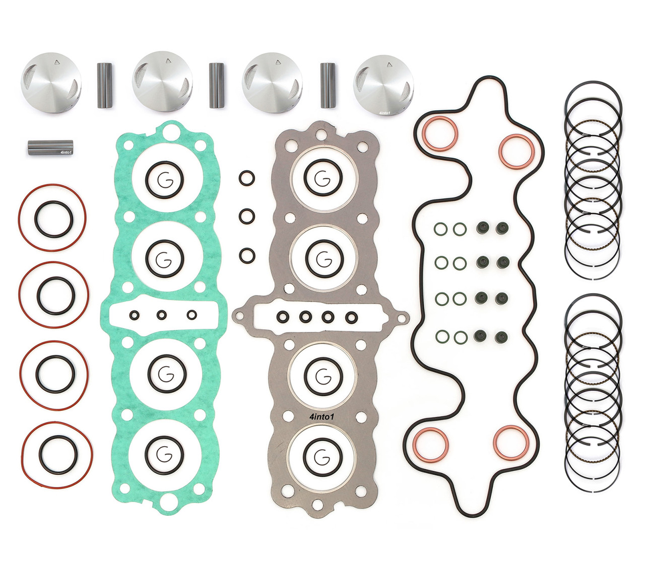 Top End Engine Rebuild Kit w/ Pistons - Honda CB550