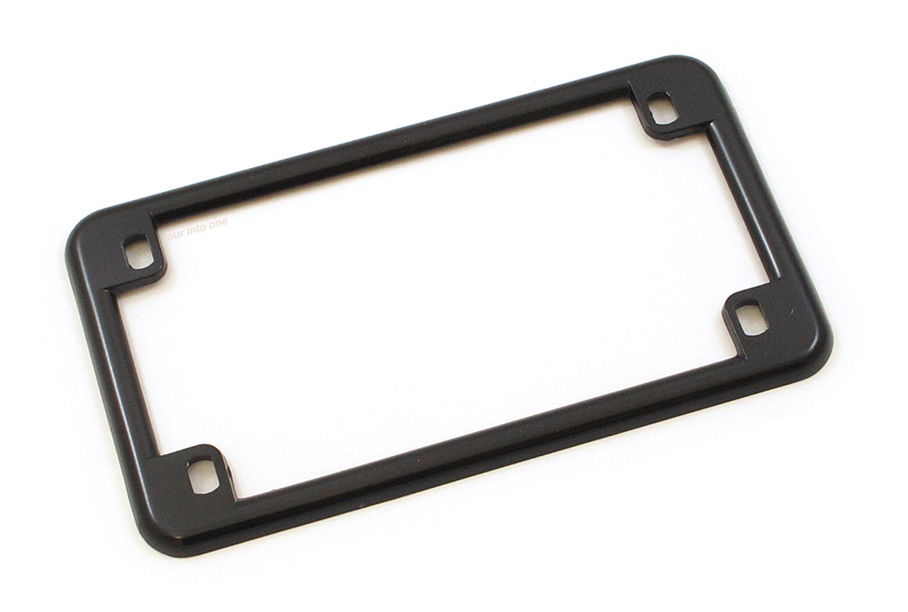 Black motorcycle deals plate frame