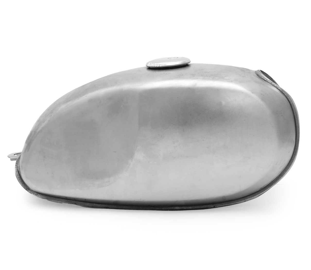 The Scrambler Cycle Gas Tank - Raw Steel