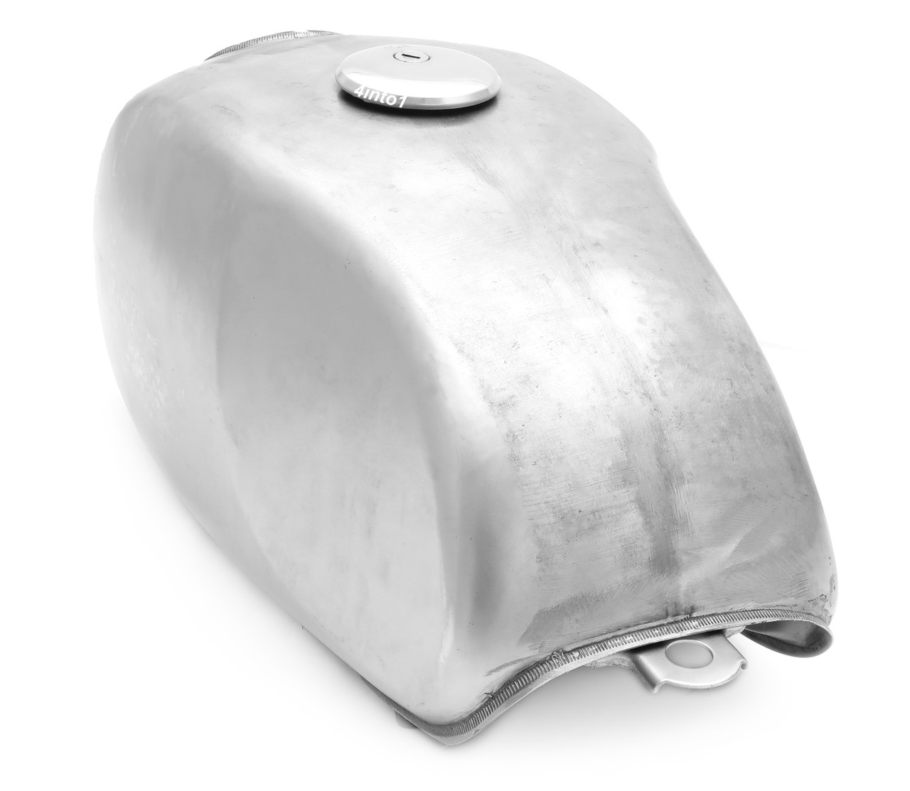 The Scrambler Cycle Gas Tank - Raw Steel