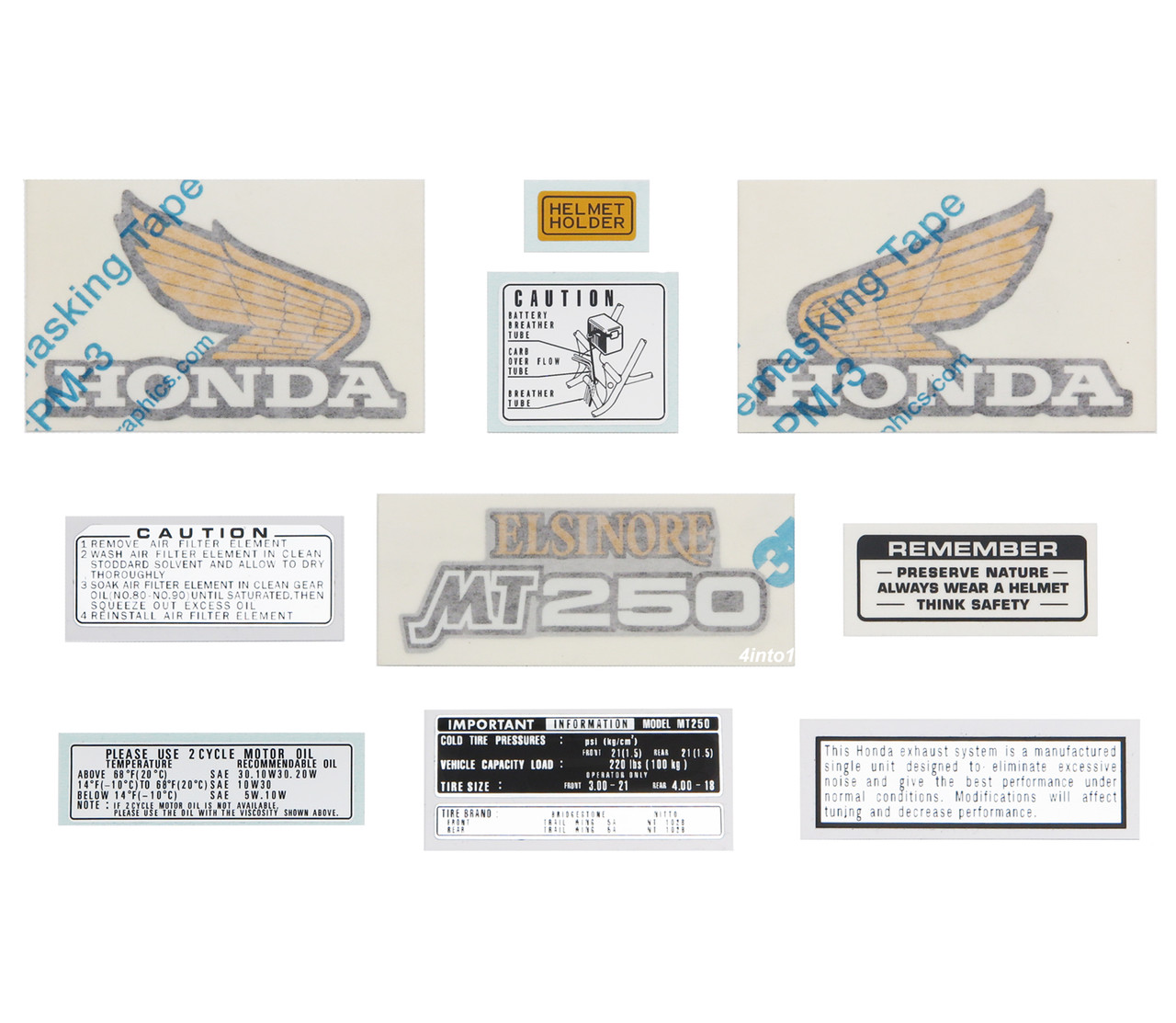 HONDA ELSINORE MT250 パーツリスト
