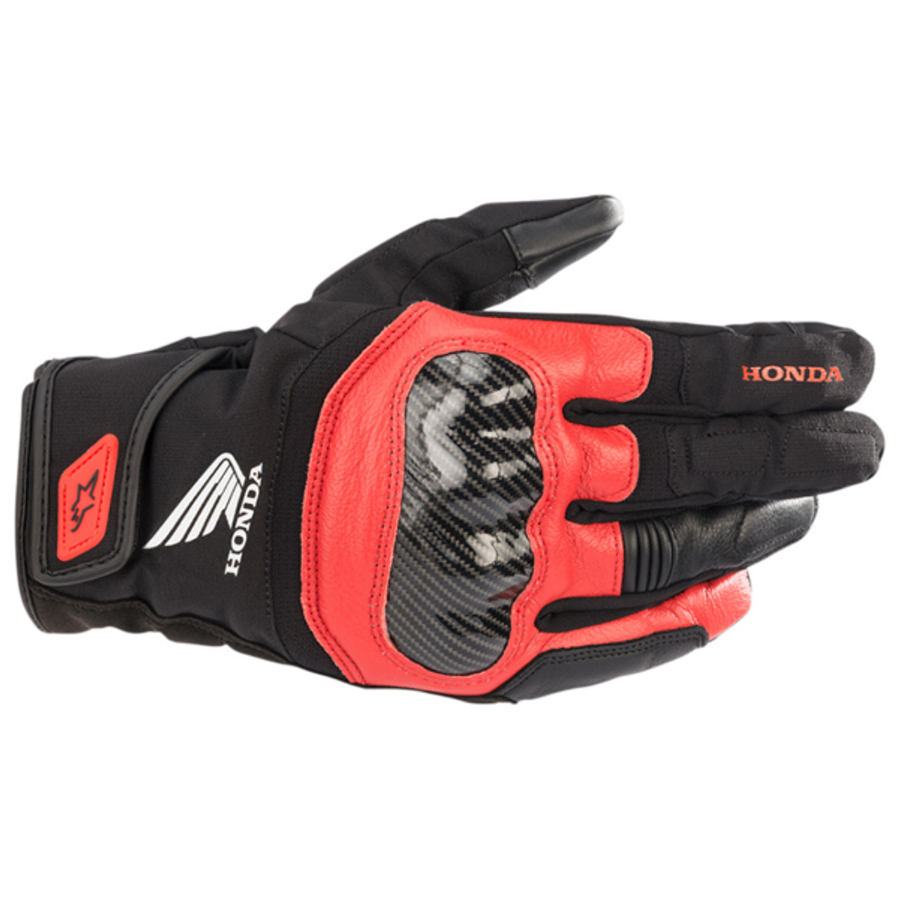 Alpinestars SMX-Z Waterproof Honda Gloves - Black/Red