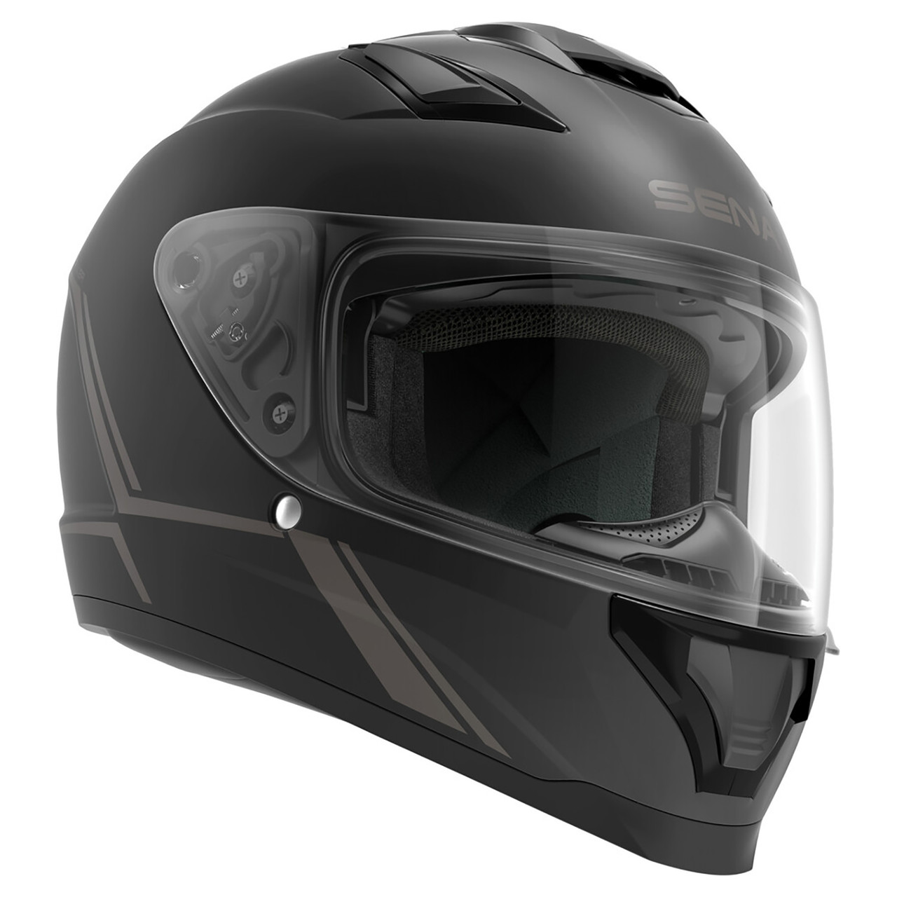 Sena Stryker Full Face Smart Bluetooth Helmet - Matte Black - X-Large  (CLOSEOUT)