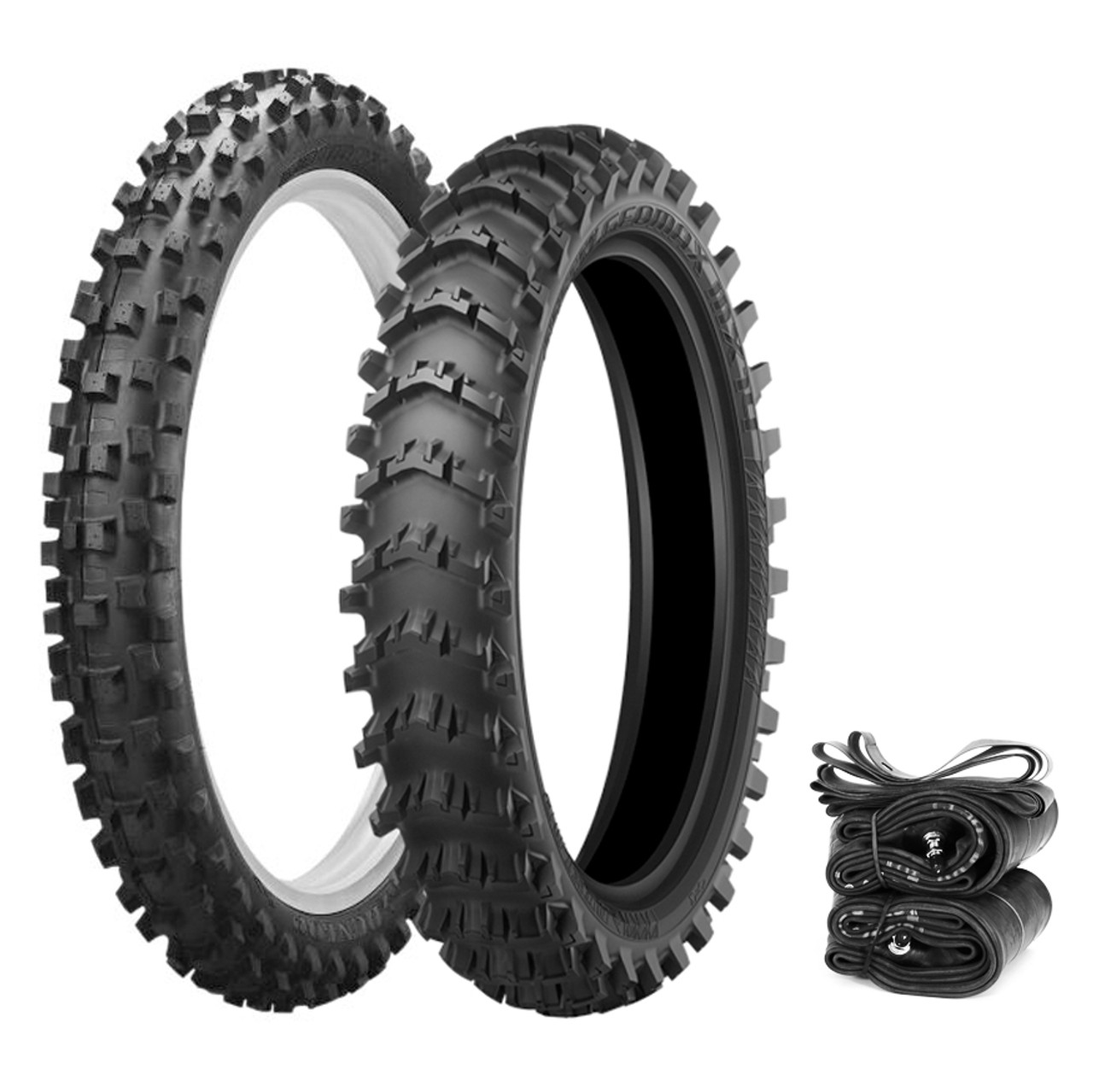 GEOMAX MX14 & MX34F 現行YZ125サイズ前後セット　未使用 dunlop-geomax-mx14-mx3s-