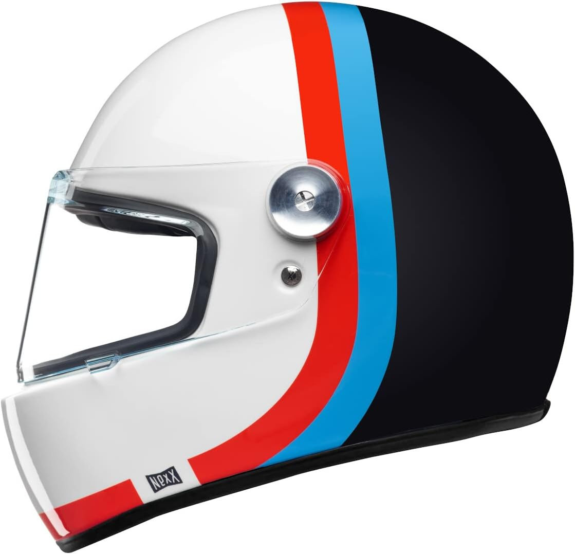 Nexx X G100R Garage Racer Helmet - Speedway White/Blue - Large