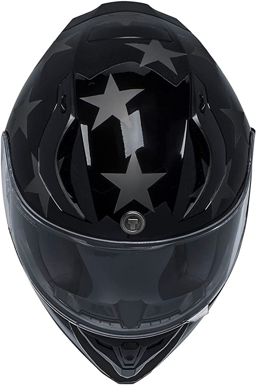 Torc T15B Full Face Bluetooth Helmet - Midnight Rider - XXL