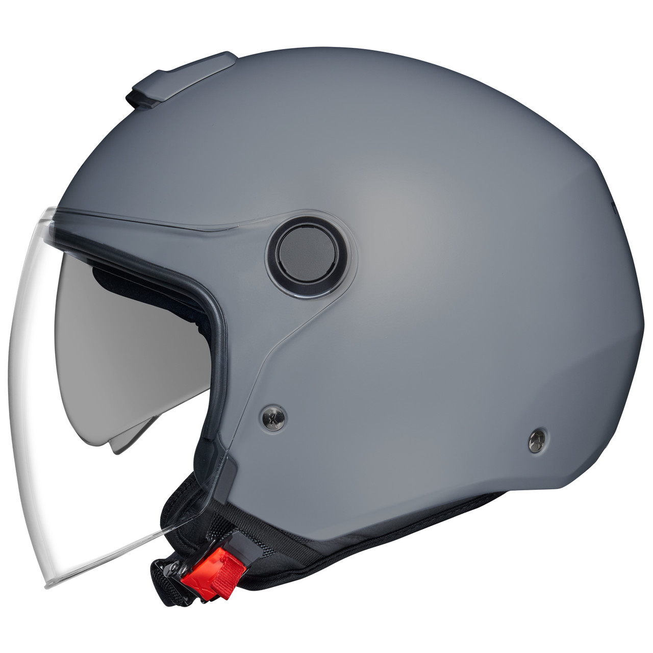 flat grey motorcycle helmet LOW PRO Snow Certified - Matte polymer alloy shell HJC i11 Helmet Nardo Gray
