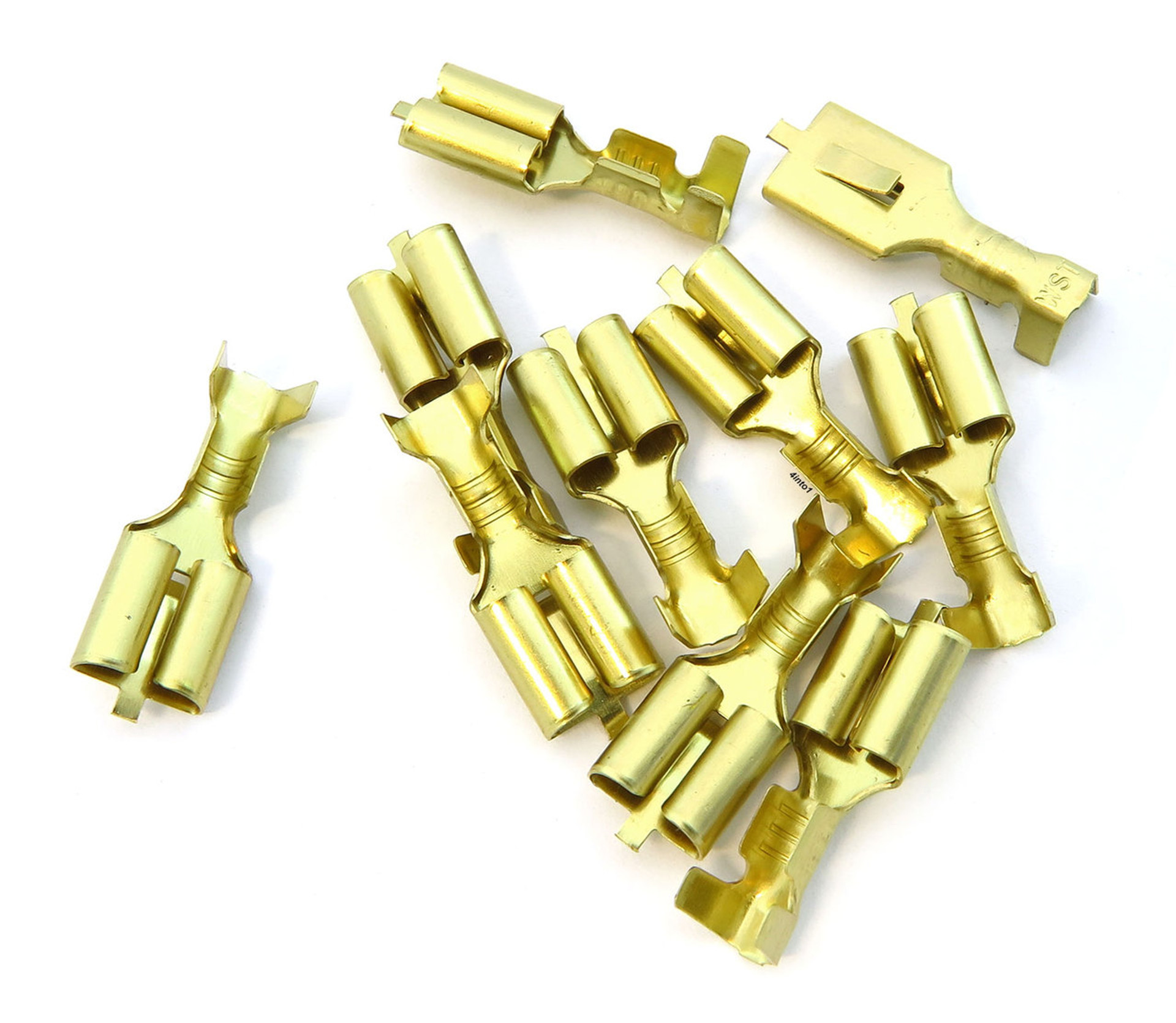 Female Locking Spade Terminal 6.3mm 10 Pack