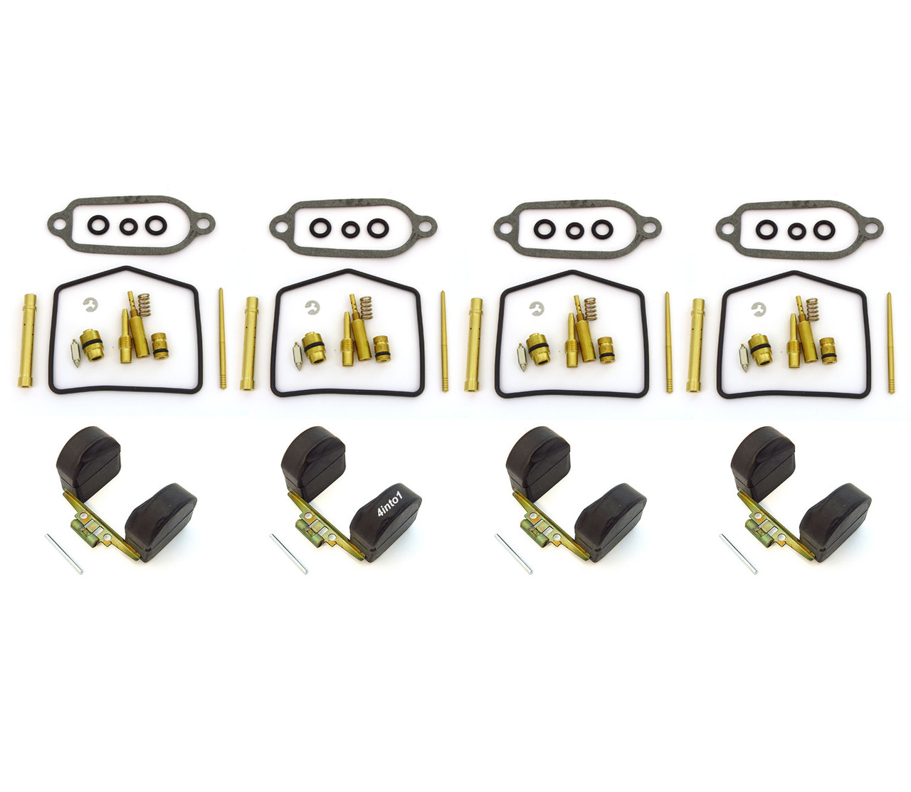 4x Vergaser Reparatursatz Für Honda CB 400 CB400 F Four BJ. 1975-1977