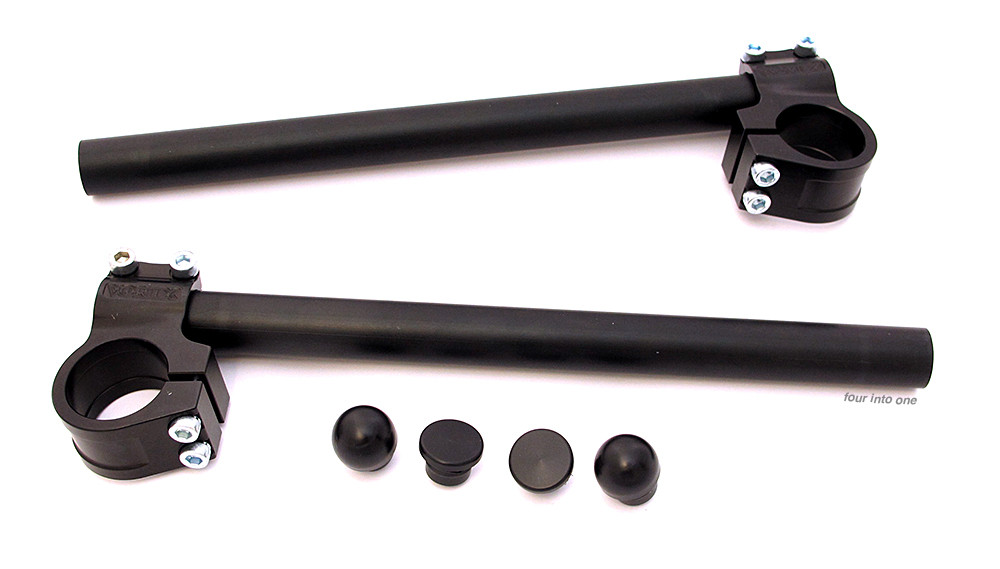 Chrome ClipOn Handlebars 7/8" 35mm