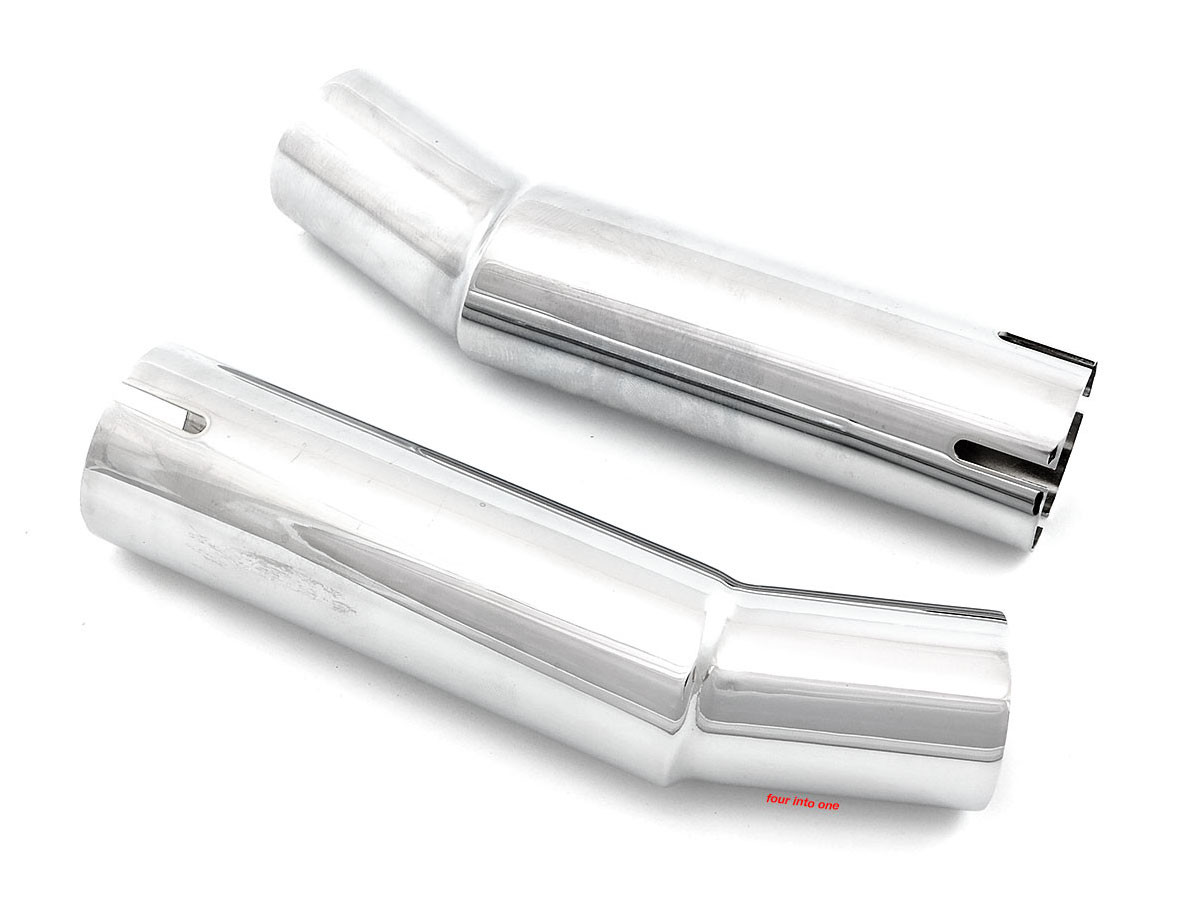 Chrome Upswept Muffler Adapters