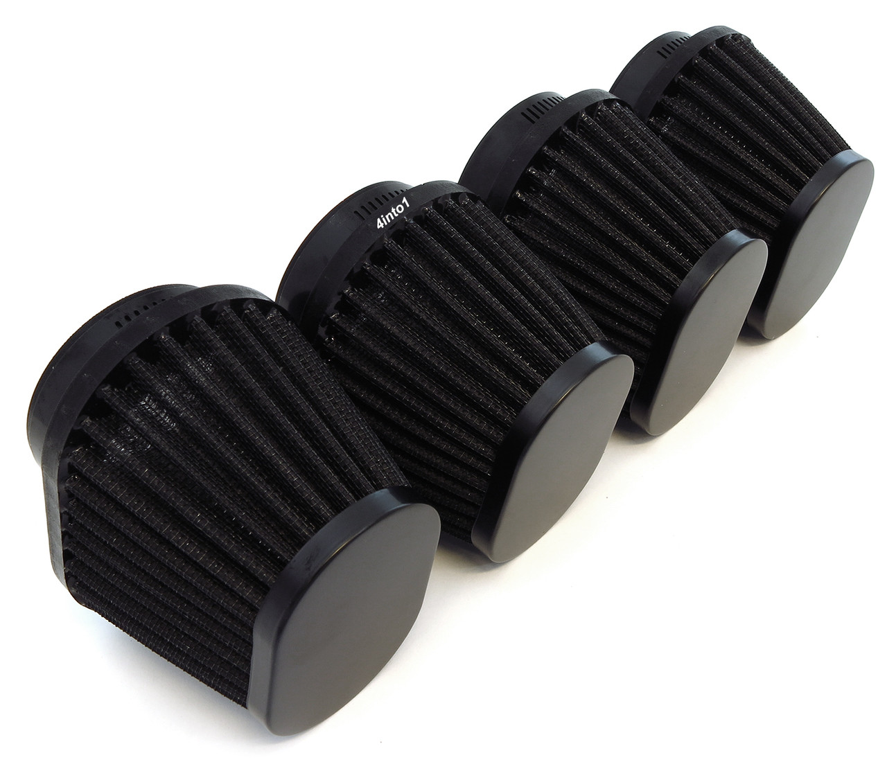 Set Of 4 Chrome Performance Oval Pod Filters - 54mm - Honda CB650/750/900/1000 E - Foto 2