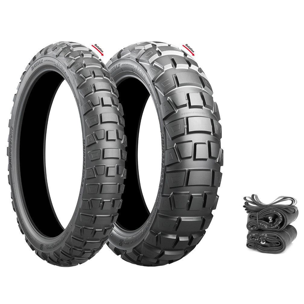 Pneu Moto Bridgestone Battlax Adventurecross AX41R - 150/70 B18 70Q - Pour Usage Tout-terrain Et Aventure - 10