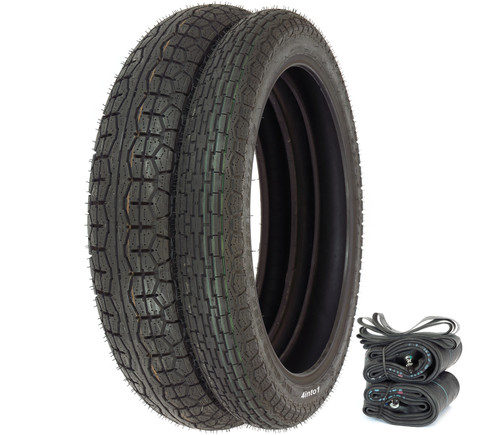 Shinko 712 Touring Tire Set - Yamaha RD350 XS360