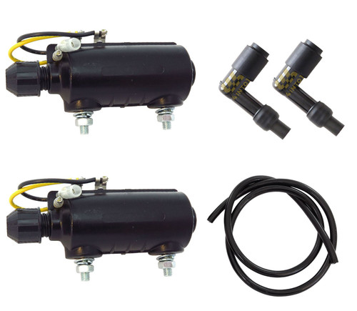 Ignition Coils Caps and Wire - 4 Ohms - Yamaha RD200/250/350 TX/XS500/650