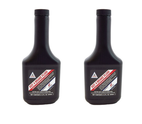 2 Pack Genuine Honda DOT 4 Brake Fluid 12 oz.