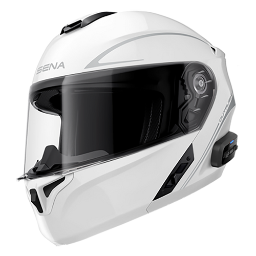 Sena Outrush R Modular Smart Bluetooth Helmet - Glossy White - Small (CLOSEOUT)