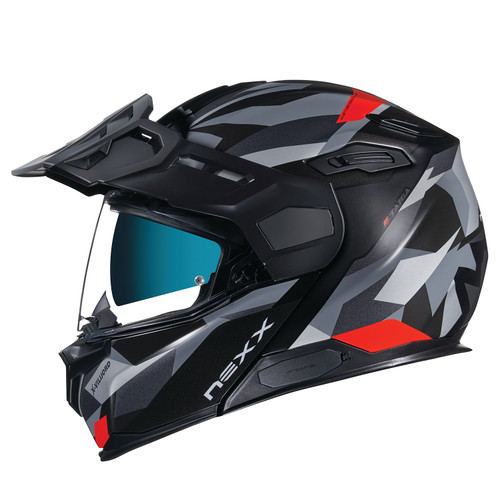 Nexx X Vilijord Taiga Helmet - Black/Red Matte - Small (CLOSEOUT)