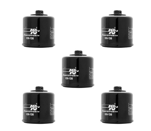 5 Pack K&N Oil Filters - Suzuki C50/90 GSX600/1000/1300 DL650/1000 SV650/1000